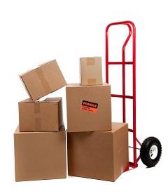 Moving boxes with fragile sticker Moving boxes with fragile sticker